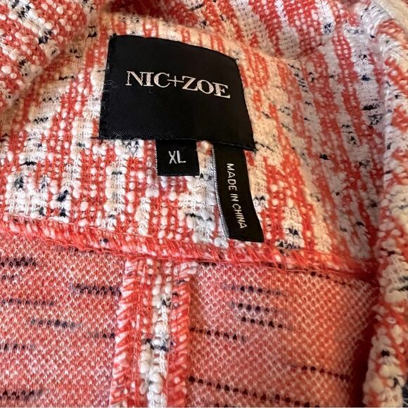 NIC + ZOE Jacket Cotton Blend Cream Size XL - Picture 7 of 8